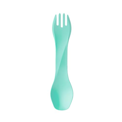 humangear GoBites Uno | Travel & Camping Utensils | Portable & Convertible Dining Ware | Multi-Functional Spork, Mint - color: Mint
