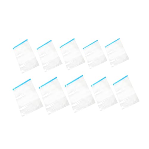 ARTIBETTER 10pcs Vacuum Compression Storage Bags Set for Clothing and Jackets, Multi-size (35x50cm, 40x50cm, 40x60cm, 50x70cm) Roll-up Space Saver Packing Organizer for Travel and Home Use