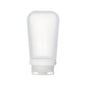 humangear GoToob+ (Large) | Refillable Silicone Travel Bottle | Locking Lid | Food-Safe Material | Clear, Large (3.4 fl.oz.; 100ml) - color: Clear, size: 3.4 Ounces