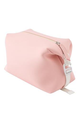 6"x 9.84" 4.5L Large Silicone Toiletry Bag,Waterproof Leakproof Foldable Travel Organizer,Dopp Kit Alternative for Men & Women,Pink - color: Pink, size: 4.5L