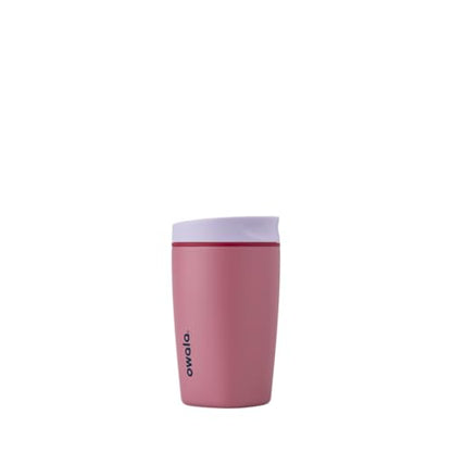 Owala SmoothSip Slider Insulated Stainless Steel Coffee Tumbler, Reusable Iced Coffee Cup, Hot Coffee Travel Mug, BPA Free 12 oz, Crochet Queen - color: Crochet Queen, size: 12 Ounces