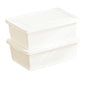 YUNGSHY 2 Pack 15 Quart White Large Stackable Storage Bins With Lids,Bathroom Closet Undersink Organizers and Storage Containers and Durable Nestable Closet, Garage, Totes (white, 15Qt. -2Pack) - size: 15Qt. -2Pack