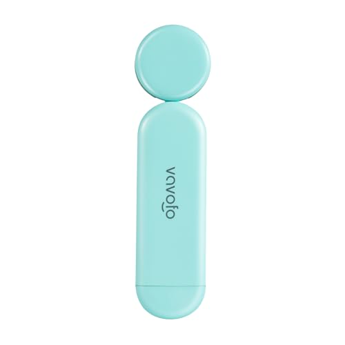 VAVOFO USB Rechargeable Book Light, Blue Light Blocking, Amber Light Clip On Bookmark Shaped Reading Light, Eye Care 6 LEDs Book Light for Bookworms Reading in Bed with 9 Lighting Modes (Powder Green) - color: Powder Green
