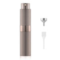 LISAPACK 8ML Atomizer Perfume Spray Bottle for Travel, Empty Refillable Cologne Dispenser, Portable Sprayer (Brown) - color: Brown
