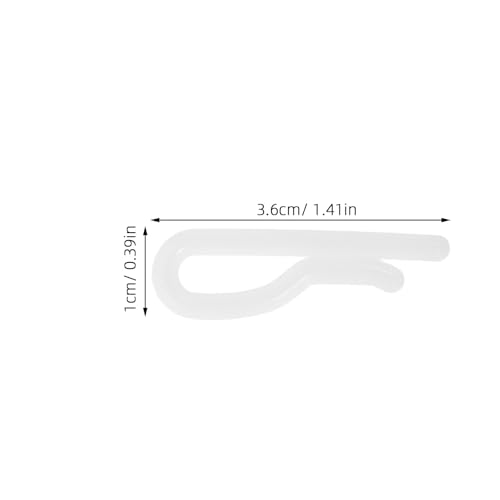 100PCS Shirt Folding Clips: Clothespin Fabric Holder - Clear Shirt Folding Clasp - Plastic Clip for Garments Pants Socks Ties Organizing White - color: White