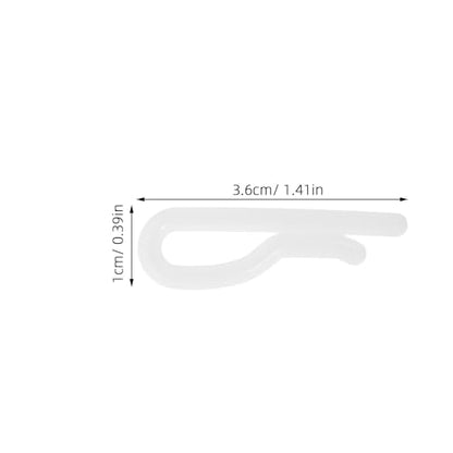 100PCS Shirt Folding Clips: Clothespin Fabric Holder - Clear Shirt Folding Clasp - Plastic Clip for Garments Pants Socks Ties Organizing White - color: White