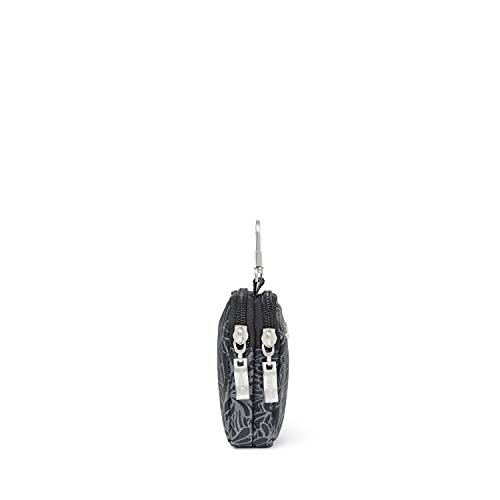 Baggallini womens On the Go Mini Pouch - color: Midnight Blossom Print