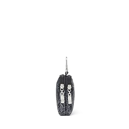 Baggallini womens On the Go Mini Pouch - color: Midnight Blossom Print