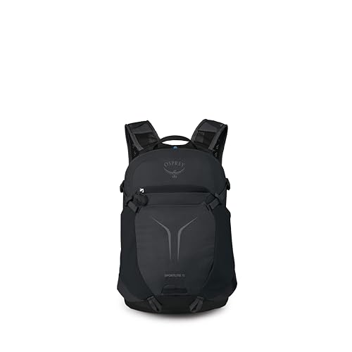 Osprey Sportlite 15L Lightweight Hiking Backpack for Men and Women - Everyday Hiking Bag - Travel Daypack, Raven Black - color: Raven Black, style: 15l