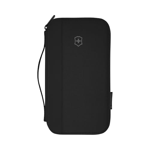 Victorinox Travel Essentials, Travel Organizer, Zippered Document Holder with RFID - color: Black, size: Talla única