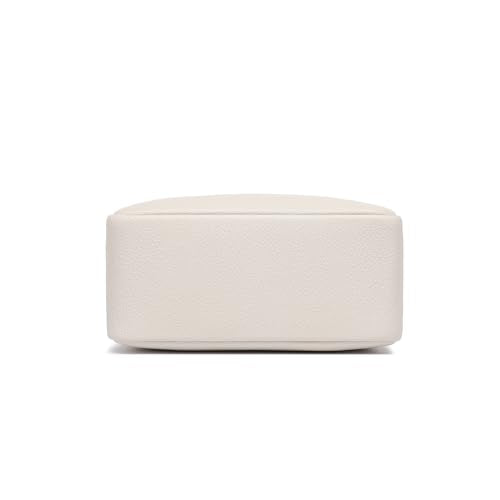 PU leather Organizer Bag Lightweight Cosmetic Bag with Ring Clasp Perfect Travel Makeup Bag for Women (French Oak/PU) - color: French Oak/PU