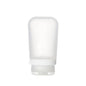 humangear GoToob+ (Medium) | Refillable Silicone Travel Bottle | Locking Lid | Food-Safe Material | Clear, Medium (2.5 fl.oz.; 74ml) - color: Clear, size: 2.5 Ounces