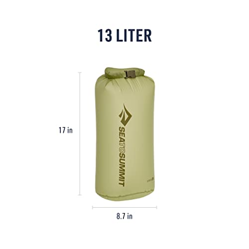 Sea to Summit Ultra-Sil Dry Bag, Ultralight Waterproof Dry Storage - color: Tarragon Green, style: 13 Liter
