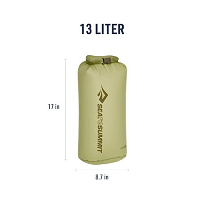 Sea to Summit Ultra-Sil Dry Bag, Ultralight Waterproof Dry Storage - color: Tarragon Green, style: 13 Liter