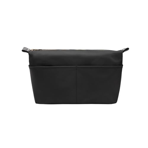 Insert Storage Bag Set Three Size Purse Organizer Cosmetic Bags with Compartments Makeup Travel Bags for Women Nylon (Large-nylon) - color: Black/nylon, size: Large