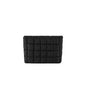 Puffy Quilted Makeup Bag for Women, Cosmetic Bag, Travel Toiletry Organizer Pouch Clutch (black) - color: black