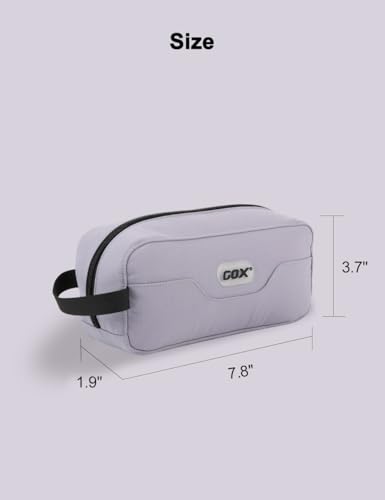 GOX Travel Toiletry Bag Dopp Kit Case for Men Multifunction Packing Organizer Pouch (Lavender purple) - color: Lavender purple