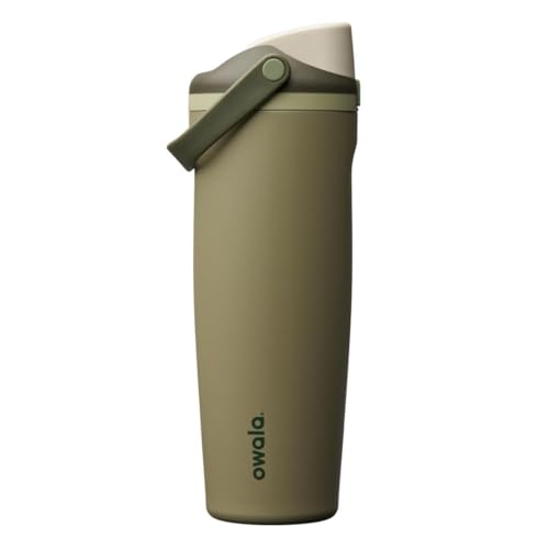 Owala FreeSip Sway Insulated Stainless Steel Water Bottle with Two-Way Spout, Built-In Straw and Bucket Handle, Made for Travel, School, and Sports, 30oz, BPA Free, Leak Proof, Off Road - color: Off Road, size: 30 Ounces