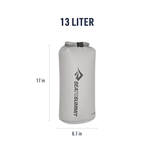 Sea to Summit Ultra-Sil Dry Bag, Ultralight Waterproof Dry Storage - color: HighRise Grey, style: 13 Liter