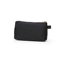 Mini Nylon Travel Toiletry Bag for Women, Water-Resistant Small Makeup Bag Organizer with 2 Dividers, Lightweight Cosmetic Pouch for Purse and Gym (Nylon/Black) - color: Nylon/Black