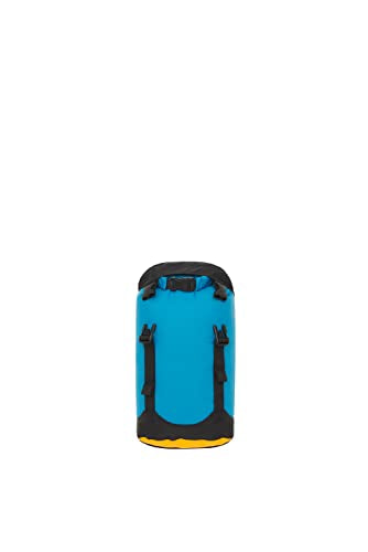 Sea to Summit eVac Compression Dry Bag, Waterproof Compression Sack, 5 Liter, Turkish Tile Blue - color: Turkish Tile Blue, style: 5 Liter