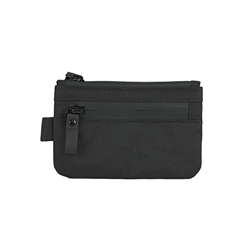 ALPAKA Zip Pouch Black X-Pac- RFID-Blocking Small Cash and Card Zip Wallet with Carbon Neutral, Weatherproof Fabrics, YKK Zipper, EDC Pouch for Men Travel - color: Black