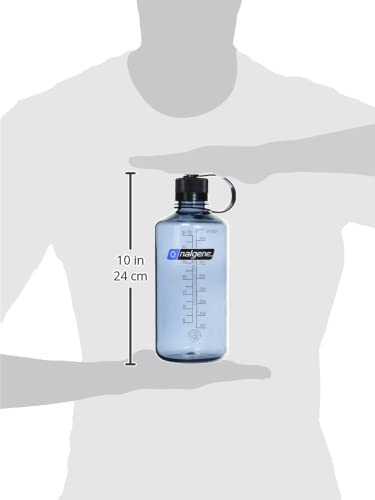 Nalgene 32 oz Narrow Mouth Water Bottle | BPA-Free, Durable & Leak Proof, Lightweight Bottle for Hiking, Gym & Travel, Grey (Pack of 6) - color: Grey, size: 32 Ounces (Pack of 6)