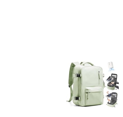 WONHOX Vacuum Travel Backpack Women,Carry On Backpack Flight Approved 18x14x8 inches Bag Spirit Airlines Personal ltem,College Sports Hiking Laptop Rucksack Blackpack mochila de viajes Men,MintGreen - color: A22-mintgreen