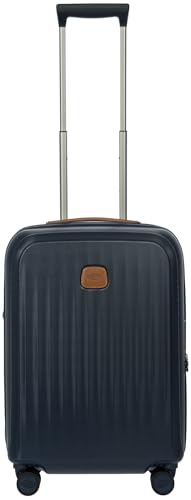 Bric's Taormina Ultra-Light Carry-On Spinner – Airline Approved Expandable Hard Shell Suitcase with TSA Lock, Anti-Tamper Zippers & Built-In USB Port - 21 Inch, Blue - color: Blue, size: Carry-On