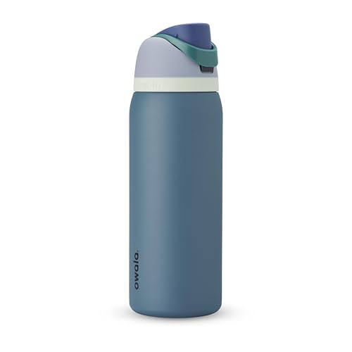 Owala FreeSip Insulated Stainless Steel Water Bottle with Straw, BPA-Free Sports Water Bottle, Great for Travel, 32 Oz, Denim - color: Denim, size: 32 Ounces