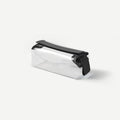Cadence Parcel - Clear Kit with Magnetic Closure - Durable and Leak-Resistant Travel Toiletry Kit - TSA-Compliant & Modular Design - Hygiene Bag for Travel Essentials - .5 Qt - Ink - color: Ink, size: Small