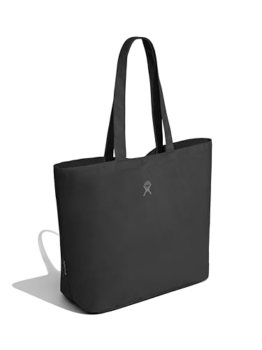 Hydro Flask Tote Bag - Everyday Reusable Travel Bag - Packable for Shopping & Grocery in 20L Black - color: Black
