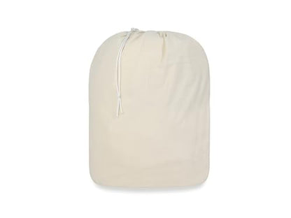 PurpleEssences Laundry Bag Durable Clothes Drawstring Bag Machine Washable Travel Laundry Organizer for Dorm, College, Hamper - Set of 1, 28 x 32 Inch, Laundry Liner Bag - Natural - size: 28 x 32 Laundry Liner Bag