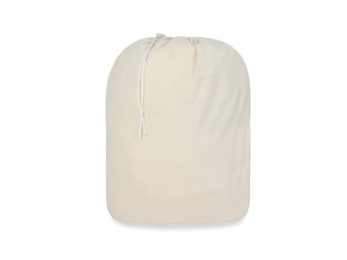 PurpleEssences Laundry Bag Durable Clothes Drawstring Bag Machine Washable Travel Laundry Organizer for Dorm, College, Hamper - Set of 1, 28 x 32 Inch, Laundry Liner Bag - Natural - size: 28 x 32 Laundry Liner Bag