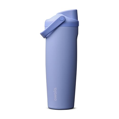 Owala FreeSip Sway Insulated Stainless Steel Water Bottle with Two-Way Spout, Built-In Straw and Bucket Handle, Made for Travel, School, and Sports, 30oz, BPA Free, Leak Proof, Out of the Blue - color: Out of the Blue, size: 30 Ounces