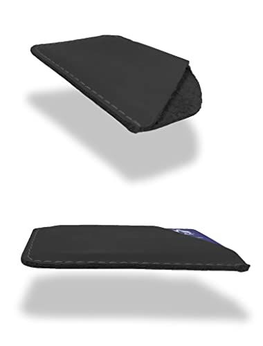 Modern Carry Leather Minimal Card Holder, Minimalist Wallet for Men & Women, Thin Credit Card Holder, Small Business Card Holder, Card Holder Wallet, Front Pocket Card Wallet - Magnum (Black) - color: Black
