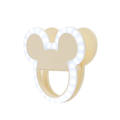 Impressions Vanity Disney Mickey Mouse GlowMe LED Beauty Selfie Ring Light with 3 Level Adjustable Brightness, Portable Clip-on for Smartphone Photography, Camera, and Makeup - color: Mickey Mouse