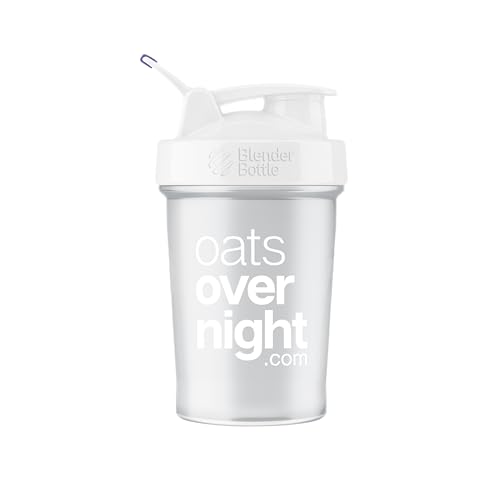 Oats Overnight BlenderBottle – Shaker Cup with Secure Pop Cap & Fill Line, Dishwasher Safe – Mixing Cup, Protein Shakes, Oatmeal, Breakfast On-the-Go & Travel - color: Purple