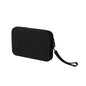 Small Silicone Multifunctional Essential Bag Portable Travel Makeup Bag for Women Men Cards Cash Bag Zipper Pouch (Black) - color: Black