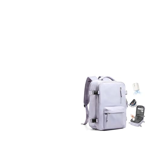 WONHOX Vacuum Travel Backpack Women,Carry On Backpack Flight Approved 18x14x8 inches Bag Spirit Airlines Personal ltem,College Sports Hiking Rucksack Laptop Blackpack mochila de viaje,TaroPurple - color: A23-taropurple