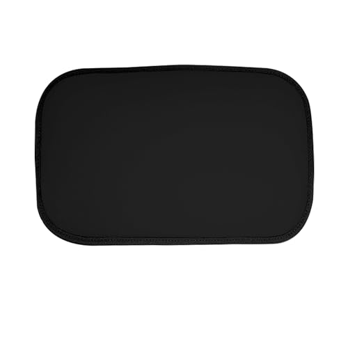 FH Group Neosupreme Black Flat Pattern Center Console Pad – Water-Resistant Armrest Cover Protector for Cars, SUVs & Trucks - color: Black, style: Console Cover (Plain)