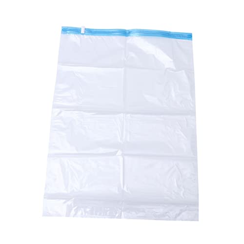 Holibanna 10pcs Vacuum Compressed Roll up Seal Bags for Travel Storage for Clothes Organize and Maximize Packing Space Pe Material Transparent Design