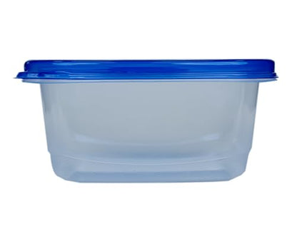 Glad GladWare Medium Rectangle Food Storage Containers with Lids, BPA Free Plastic for Soups Salads and Meal Prep, Airtight Leak Resistant, Microwave Dishwasher Freezer Safe, 24 Oz, 5 Count - size: 24 oz - 5 Ct, style: Rectangle