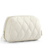 BAGSMART Makeup Bag, Travel Cosmetic Bag, Puffy Padded Make Up Bag for Women, Makeup Organizer Case, Wide-open Pouch Purse, Travel Essentials, Toiletries Accessories Brushes, Beige - color: E-Beige