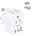 HANYCONY South Africa Travel Plug Adapter, Type M Power Adapter with 2 AC Outlets 3 USB Ports(2 USB C) for US to South Africa Botswana Namibia India Nepal Bhutan Sri Lanka - style: Type M - South Africa
