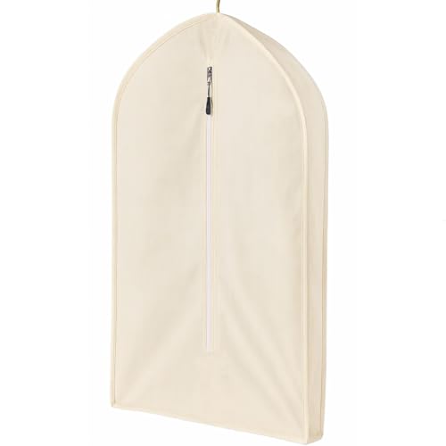 100% Cotton Garment Bag | Long | Breathable Garment Bags for Hanging Clothes | Garment Storage Bag for Long Dresses & Coats Storage | Pack of 1 (62 Inch) - size: 62 Inch