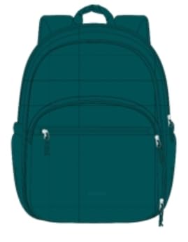BAGSMART College Laptop Backpack, Travel Backpack for Women, Quilted Airline Approved Carry On Backpack Fits 17.3 Inch Laptop, Personal Item Travel Bag, Ink Green - color: Ink Green, size: Large 17.3 Inch