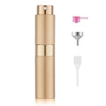 LISAPACK 8ML Atomizer Perfume Spray Bottle for Travel, Empty Refillable Cologne Dispenser, Portable Sprayer (Rose Gold) - color: Rose gold
