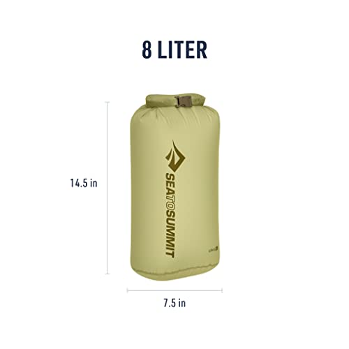 Sea to Summit Ultra-Sil Dry Bag, Ultralight Waterproof Dry Storage - color: Tarragon Green, style: 8 Liter