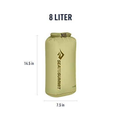 Sea to Summit Ultra-Sil Dry Bag, Ultralight Waterproof Dry Storage - color: Tarragon Green, style: 8 Liter